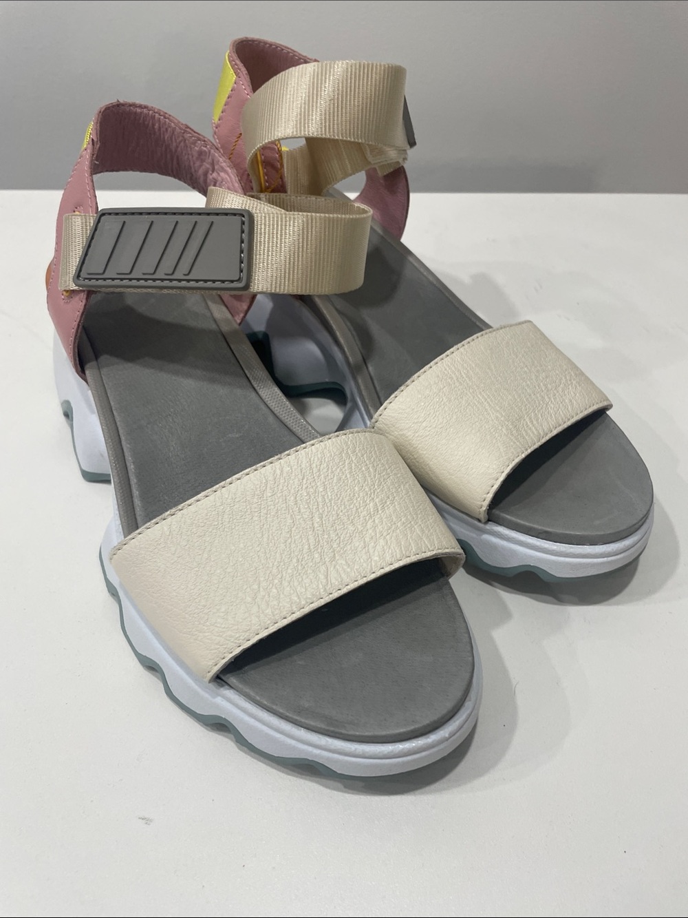 Sorel Women's Cream, Pink & Yellow Sport Sandals